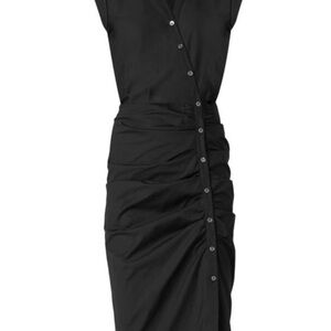 VERONICA BEARD
Core Bell Ruched Mini Shirtdress